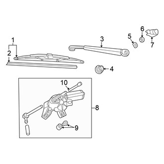 Volkswagen OE - Lift Gate - Wiper & Washer Components (GLS / GLS 4 Motion / GLX / GLX 4 Motion / W8 Wagon)