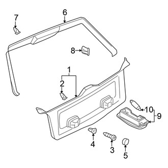 Volkswagen OE - Lift Gate - Interior Trim (GLS / GLS 4 Motion / GLX / GLX 4 Motion / W8 Wagon)