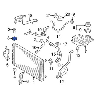 Volkswagen OE - Upper Radiator Insulator