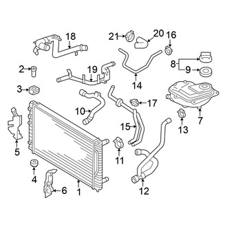 Volkswagen OE - Cooling - Radiator & Components (2.0L Diesel)
