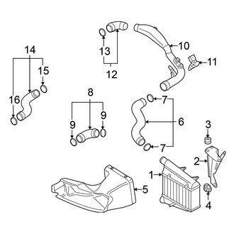 Volkswagen OE - Cooling - Intercooler (2.0L Diesel)