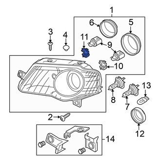 Volkswagen OE - Front Headlight Retaining Ring