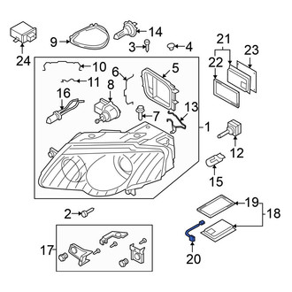 Volkswagen OE - Left Headlight Connector
