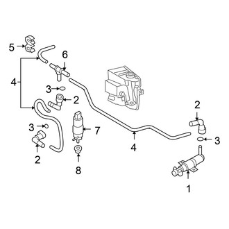 Volkswagen OE - Front Lamps - Washer Components