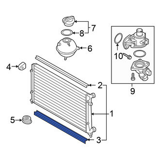 Volkswagen OE - Lower Radiator Air Seal