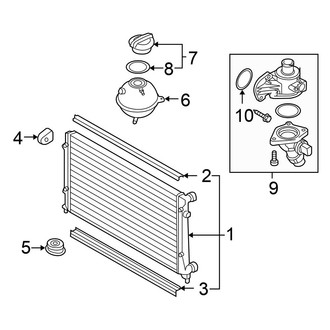 Volkswagen OE - Cooling - Radiator & Components