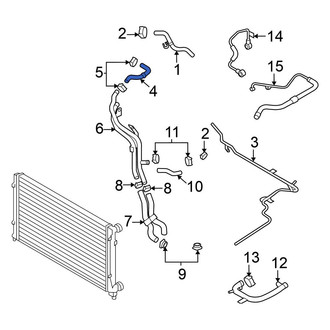 Volkswagen OE - Engine Coolant Reservoir Hose