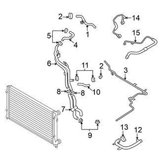 Volkswagen OE - Cooling - Hoses & Lines