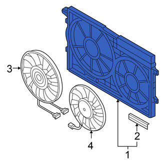 Volkswagen OE - Engine Cooling Fan Shroud