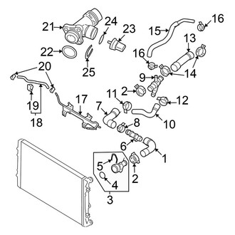 Volkswagen OE - Cooling - Hoses & Lines (Feed)