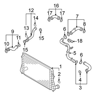 Volkswagen OE - Cooling - Intercooler (2.0L Gas)