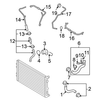 Volkswagen OE - Cooling - Hoses & Lines (Return)
