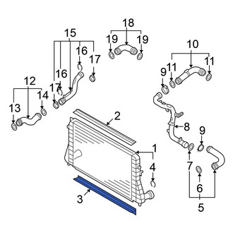 Volkswagen OE - Lower Radiator Air Seal