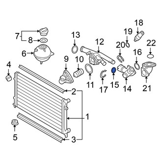 Volkswagen OE - Engine Coolant Thermostat Housing Seal