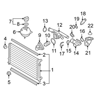 Volkswagen OE - Cooling - Radiator & Components (Main)