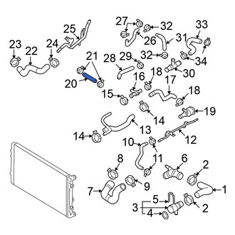 Volkswagen OE - Radiator Coolant Hose