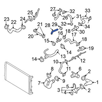 Volkswagen OE - Lower Radiator Coolant Hose