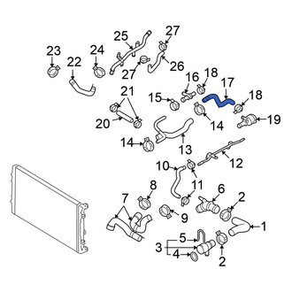 Volkswagen OE - Lower Radiator Coolant Hose