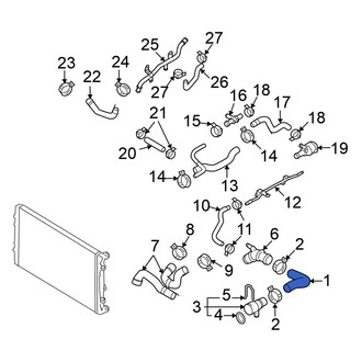 Volkswagen OE - Lower Radiator Coolant Hose
