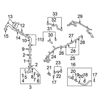 Volkswagen OE - Cooling - Hoses & Lines (From VIN 3C7120001, Return)