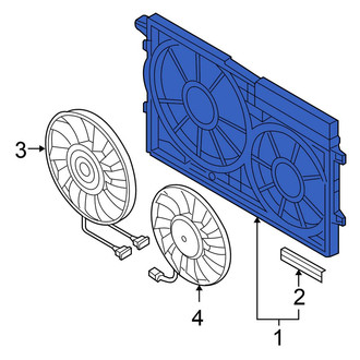 Volkswagen OE - Engine Cooling Fan Shroud