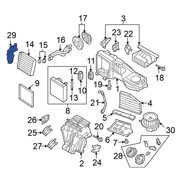 Heater Core Access Cover