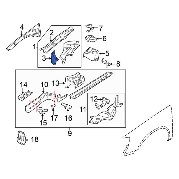 Fender Apron Extension