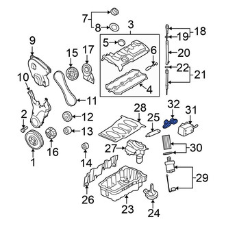 Volkswagen OE - Engine Oil Cooler Gasket