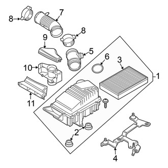 Volkswagen OE - Engine / Transaxle - Air Intake (3.6L)