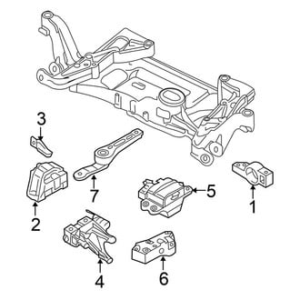 Volkswagen OE - Engine / Transaxle - Engine & Transmission Mounting (3.6L)