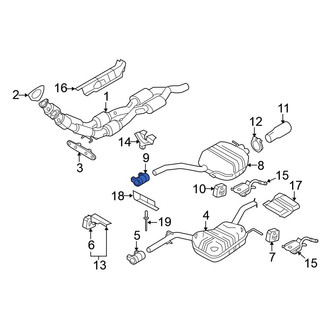 Volkswagen OE - Exhaust Muffler Clamp