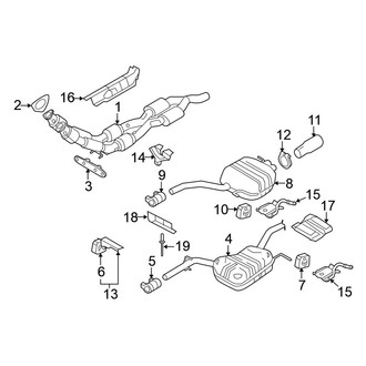 Volkswagen OE - Exhaust System - Exhaust Components (FWD 3.6L)