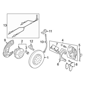 Volkswagen OE - Front Suspension - Brake Components (With 345 mm Rotor)