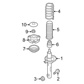 Volkswagen OE - Front Suspension - Struts & Components