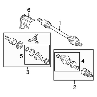 Volkswagen OE - Front Suspension - Drive Axles (VR6 FWD)