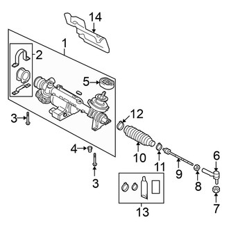 Volkswagen OE - Steering Gear & Linkage (To VIN 3C9P012000)