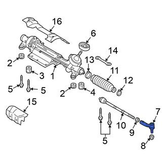 Volkswagen OE - Right Outer Steering Tie Rod End