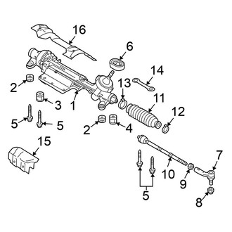 Volkswagen OE - Steering Gear & Linkage (From VIN 3C9P012001)