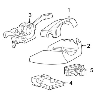 Volkswagen OE - Steering Column - Shroud, Switches & Levers (Komfort)