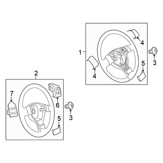 Volkswagen OE - Steering Wheel & Trim (3 Spoke), (Komfort)
