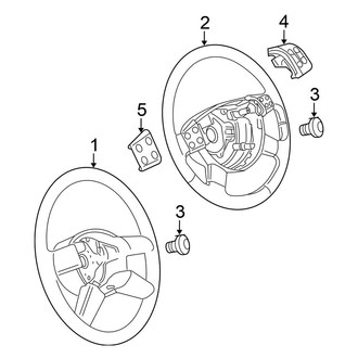 Volkswagen OE - Steering Wheel & Trim (4 Spoke), (2.0T / 3.6 / Value Edition)