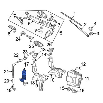 Volkswagen OE - Windshield Washer Pump