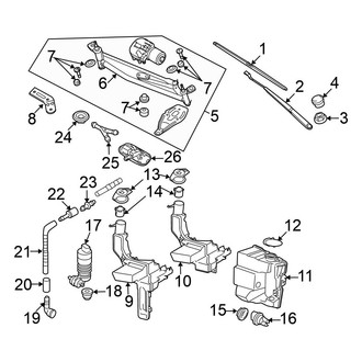 Volkswagen OE - Windshield - Wiper & Washer Components (Komfort)