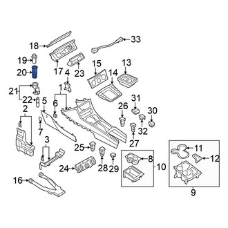 Volkswagen OE - Front 12 Volt Accessory Power Outlet