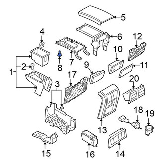 Volkswagen OE - Console Armrest Bumper