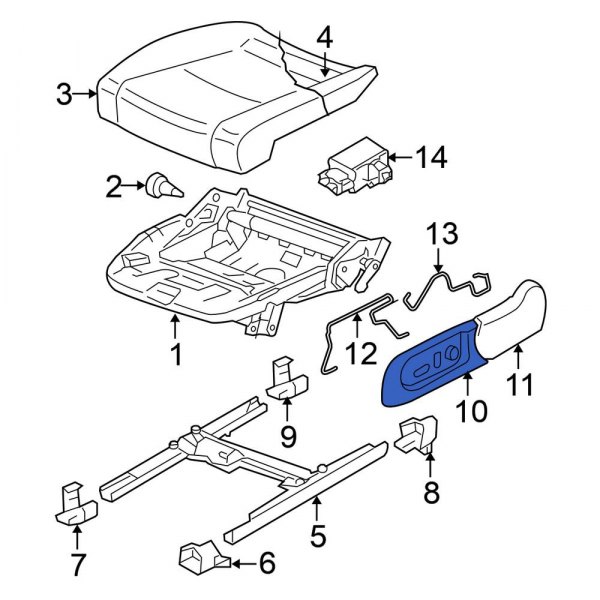 Seat Frame Trim Panel