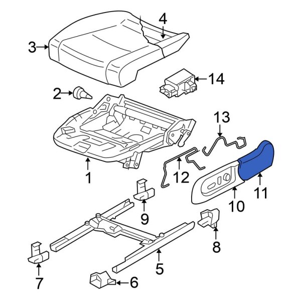 Seat Frame Trim Panel