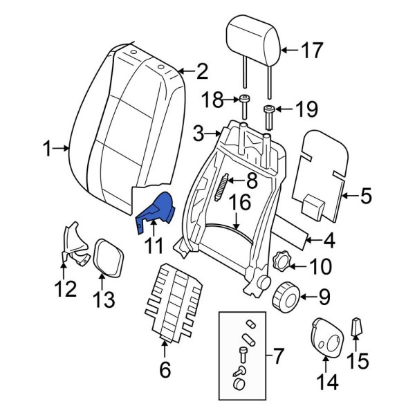 Seat Frame Trim Panel