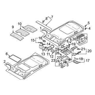Volkswagen OE - Roof - Interior Trim (Wagon)