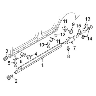 Volkswagen OE - Pillars, Rocker & Floor - Exterior Trim (Sedan)